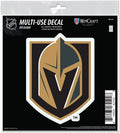 Las Vegas Golden Knights 6 Inch Decal Sticker, Flat Vinyl, Die Cut, Primary Design, Full Adhesive Backing