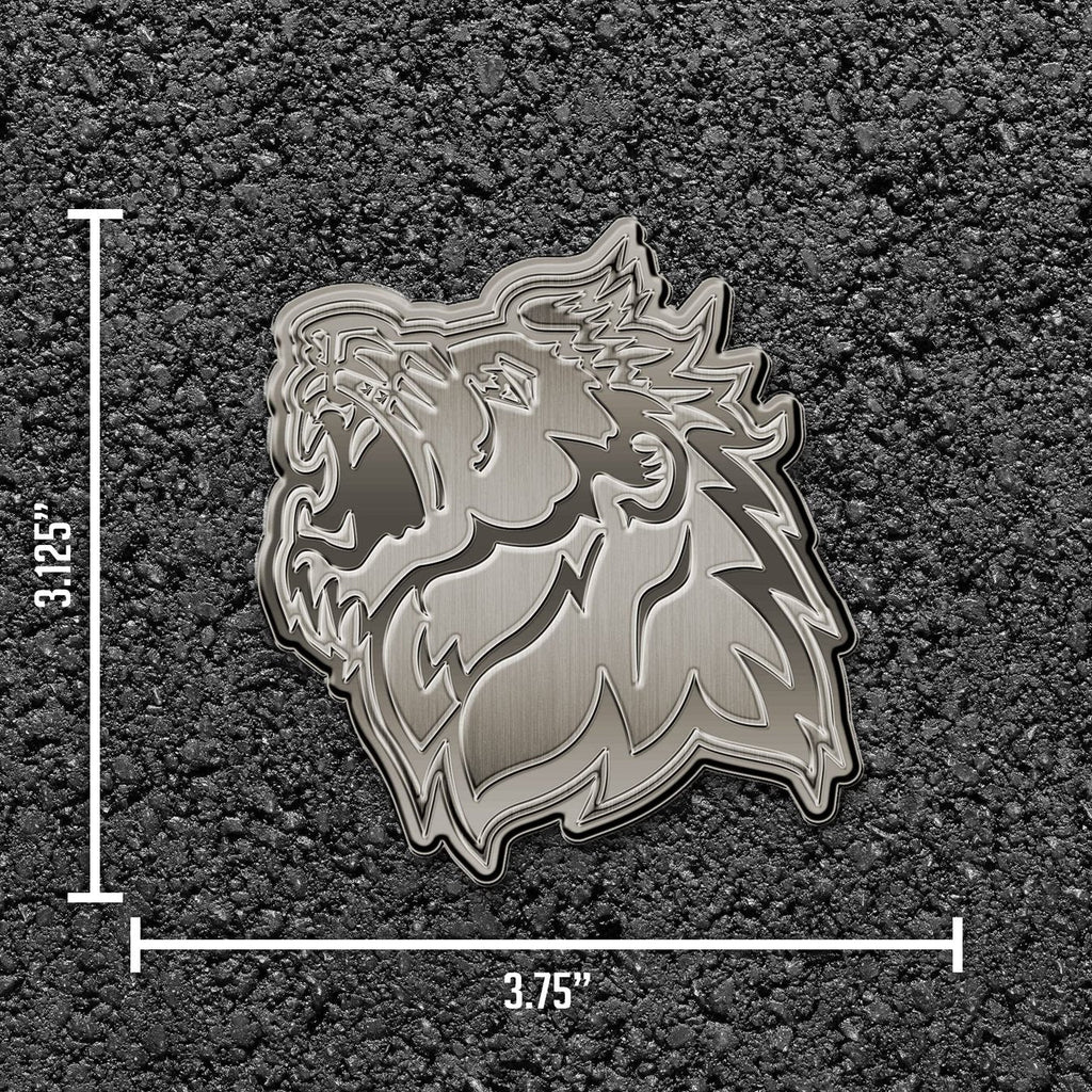 Rico Industries NCAA Missouri Southern State Lions Antique Auto Emblem Antique Nickel Auto Emblem for Car/Truck/SUV