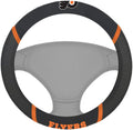 Philadelphia Flyers Steering Wheel Cover Premium Embroidered Black 15 Inch
