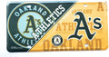 Oakland Athletics A's Metal Tag License Plate Novelty 6x12 Inch Split Design