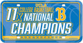 UCLA Bruins Metal Auto Tag License Plate, 11-Time Champions, 6x12 Inch