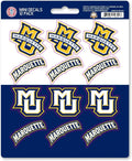 Marquette University Golden Eagles 12-Piece Mini Decal Sticker Set, 5x6 Inch Sheet, Gift for football fans for any hard surfaces around home, automotive, personal items