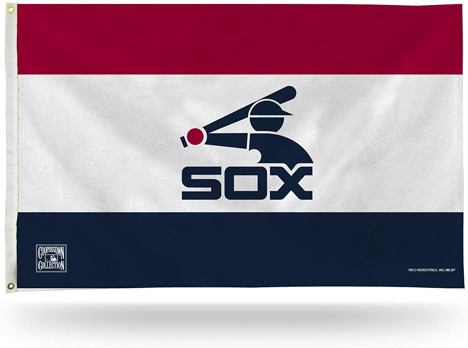 Chicago White Sox Premium 3x5 Foot Flag Banner, Metal Grommets, Indoor Outdoor, Retro Logo, Single Sided