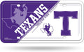 Tarleton State University Texans Metal Auto Tag License Plate, Split Design, 12x6 Inch