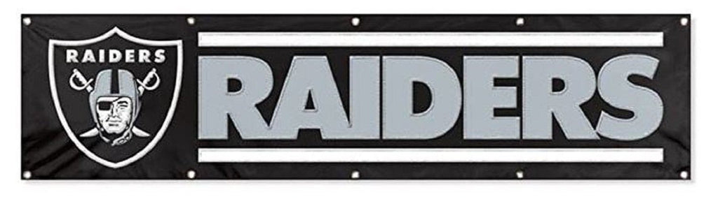 Las Vegas Raiders Huge 8x2 Feet Banner Flag Metal Grommets