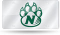 Northwest Missouri State University Bearcats Premium Laser Cut Tag License Plate, Mirrored Acrylic Inlaid, 12x6 Inch