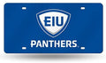 Eastern Illinois University Panthers Premium Laser Cut Tag License Plate, Mirrored Acrylic, Inlaid, Blue, 12x6 Inch