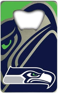 Seattle Seahawks Heavy Duty Metal Bottle Opener Credit Card Size 2 x 3.25 Inch