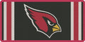 Arizona Cardinals Premium Laser Cut Tag License Plate, Jersey Design, Mirrored Acrylic Inlaid, 6x12 Inch