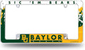 Baylor University Bears Metal License Plate Frame Tag Cover All Over Design 12x6 Inch