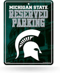 Michigan State University Spartans Metal Parking Novelty Wall Sign 8.5 x 11 Inch