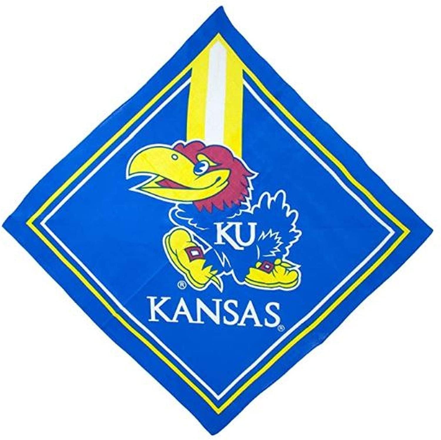 Rico Industries, Inc. Kansas Jayhawks Bandana Lightweight Traditional Fandana Beanie Headband Ninja University of