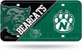 Northwest Missouri State University Bearcats Metal Auto Tag License Plate, Split Design, 6x12 Inch