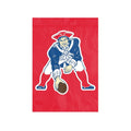 New England Patriots Premium Garden Flag Banner, Retro Logo, 12.5x18 Inch, Embroidered Applique, Nylon