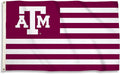 Texas A&M University Aggies Premium 3x5 Feet Flag Banner, Stripes Design, Metal Grommets, Outdoor Use, Single Sided