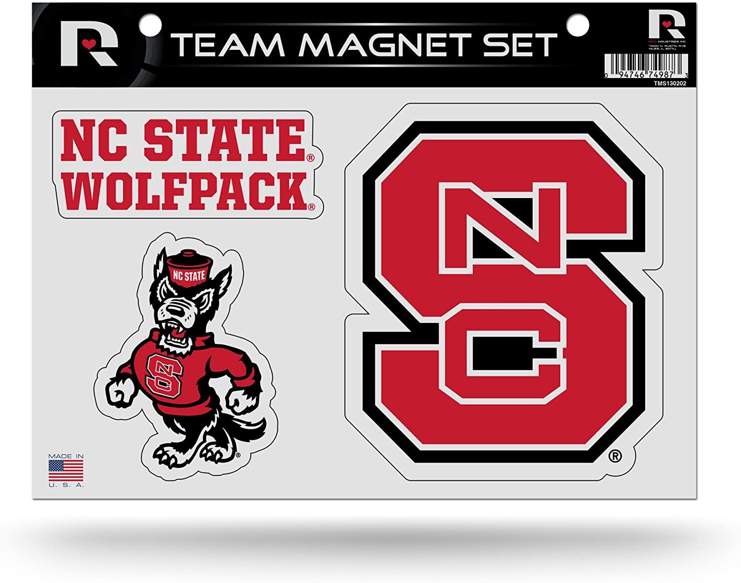 North Carolina State Wolfpack Die Cut Team Magnet Set Sheet University of