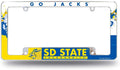 South Dakota State Jackrabbits University Metal License Plate Frame Tag Cover All Over Design Heavy Gauge