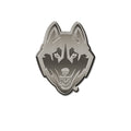 Rico Industries NCAA Connecticut Huskies Antique Auto Emblem Antique Nickel Auto Emblem for Car/Truck/SUV