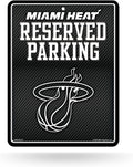 Miami Heat Metal Parking Sign, Carbon Fiber Design 8.5x11 Inch