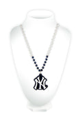 MLB New York Yankees Beads with Logo Medallion