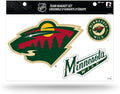Minnesota Wild Multi Magnet Sheet Shape Cut 8x11 Inch