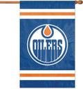 Edmonton Oilers Premium 2-Sided Banner Flag Embroidered 28x44 Outdoor