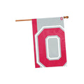 Ohio State University Buckeyes 2x3 Feet Banner Flag Bold Logo Design Single Sided