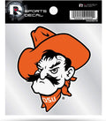 Oklahoma State Cowboys 4x4 Decal Sticker Mascot Logo Premium with Clear Backing Flat Vinyl Auto Home University