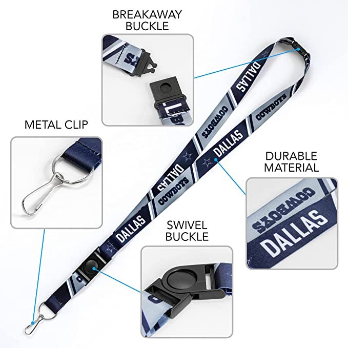 Rutgers Scarlet Knights Lanyard Keychain 2-sided Breakaway Clip GRAY University of