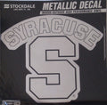 Syracuse University Orange 12 Inch Decal Sticker, Metallic Chrome Shimmer Design