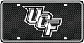 University of Central Florida Knights UCF Metal Auto Tag License Plate, Carbon Fiber Design, 6x12 Inch