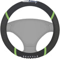 Seattle Seahawks Premium 15 Inch Black Emroidered Steering Wheel Cover