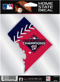 Washington Nationals 2019 World Series Champions 5 Inch Sticker Decal, Home State Design, Flat Vinyl, Full Adhesive Backing