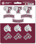 Fordham University Rams 12-Piece Mini Decal Sticker Set, 5x6 Inch Sheet, Gift for football fans for any hard surfaces around home, automotive, personal items