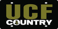 University of Central Florida Knights UCF Premium Laser Cut Tag License Plate, Mirrored Acrylic Inlaid, 6x12 Inch