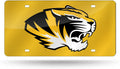 University of Missouri Tigers Premium Laser Cut Tag License Plate Mirrored Acrylic Inlaid 6x12 Inch