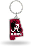 NCAA Alabama Crimson Tide State Shape Keychain