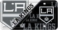 Los Angeles Kings Metal Auto Tag License Plate, Split Design, 6x12 Inch