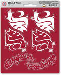 Washington State University Cougars 6-Piece Decal Sticker Set, 5x6 Inch Sheet, Gift for football fans for any hard surfaces around home, automotive, personal items