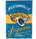 Jacksonville Jaguars Premium Garden Flag Banner, Double Sided, Linen, Retro Vintage Style, 13x18 Inch