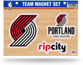 Rico Industries NBA Portland Trail Blazers Die Cut Team Magnet Set Sheet , 8.5 x 11-inches