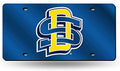 South Dakota State University Jackrabbits Laser Cut Tag License Plate, Mirrored Acrylic Inlaid, 6x12 Inch