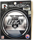 Ontario Reign Decal Sticker 4" Round Vinyl Auto Home Window Glass Bumper Emblem AHL Hockey