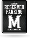 University of Maryland Terrapins Metal Parking Novelty Wall Sign 8.5 x 11 Inch Carbon Fiber Design