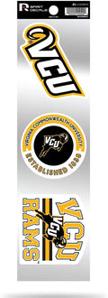 Virginia Commonwealth Rams VCU Triple Retro Throwback Spirit Decals Flat Vinyl Auto Home Sticker Sheet University of