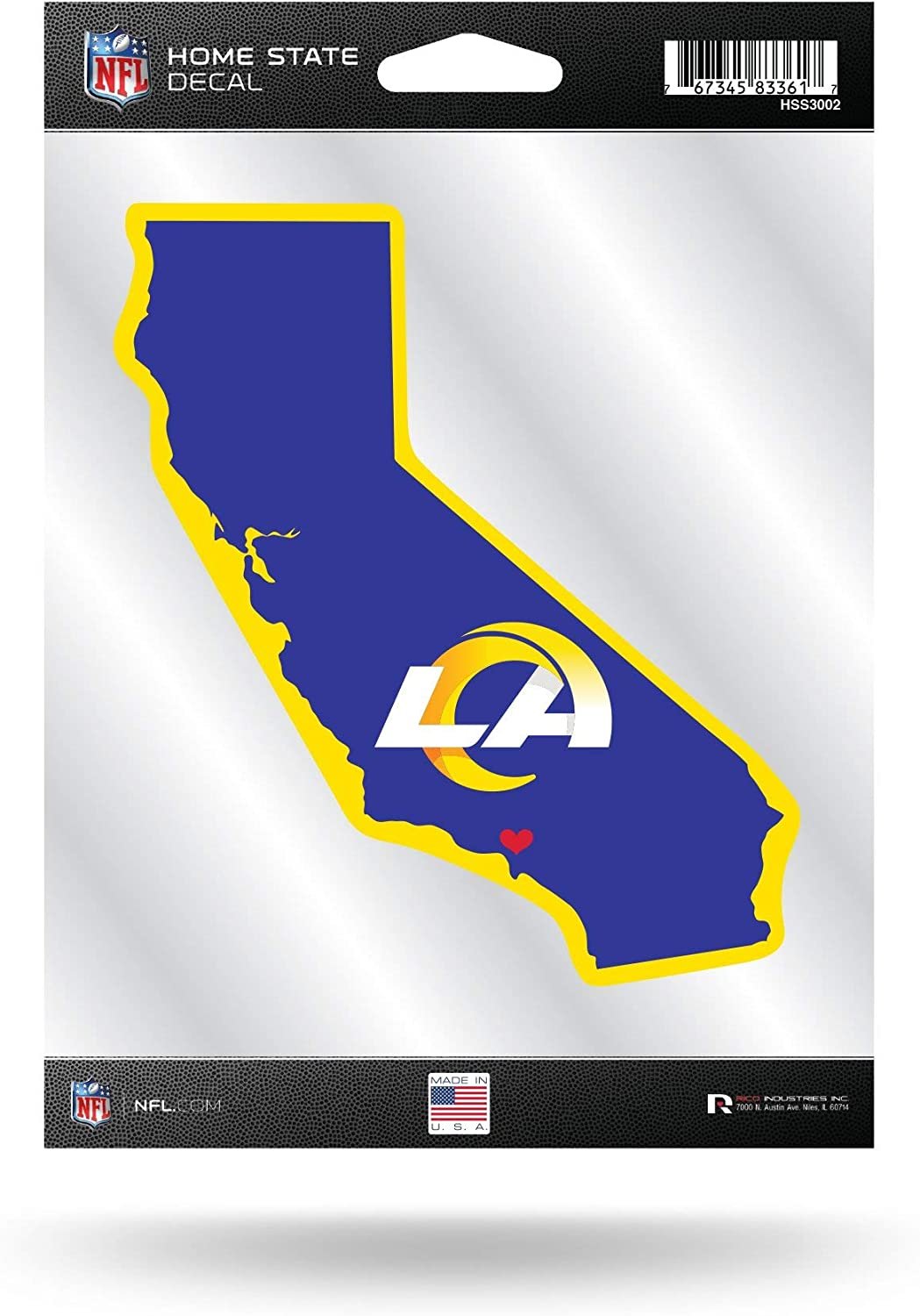 Los Angeles Rams Home State Sticker