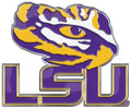 Louisiana State University Tigers LSU Auto Emblem Aluminum Metal Embossed Die Cut Logo Design