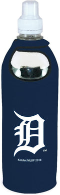 Detroit Tigers 1/2 Liter Water Soda Bottle Beverage Insulator Holder Cooler with Clip Baseball