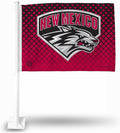 University of New Mexico Lobos Premium Double Sided Car Flag Banner, Includes Plastic Display Pole