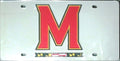 University of Maryland Terrpains Premium Laser Cut Tag License Plate, Mirrored Acrylic Inlaid, 6x12 Inch
